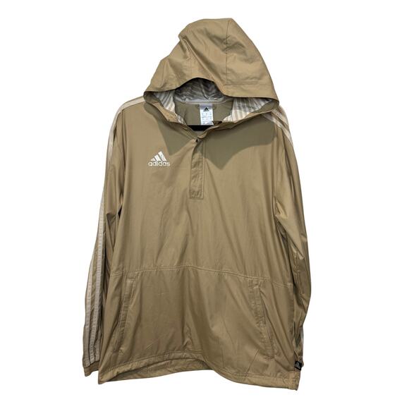 Adidas Tango Gold Windbreaker Running Training Athletic Jacket/Hooded Pullover - Picture 1 of 7